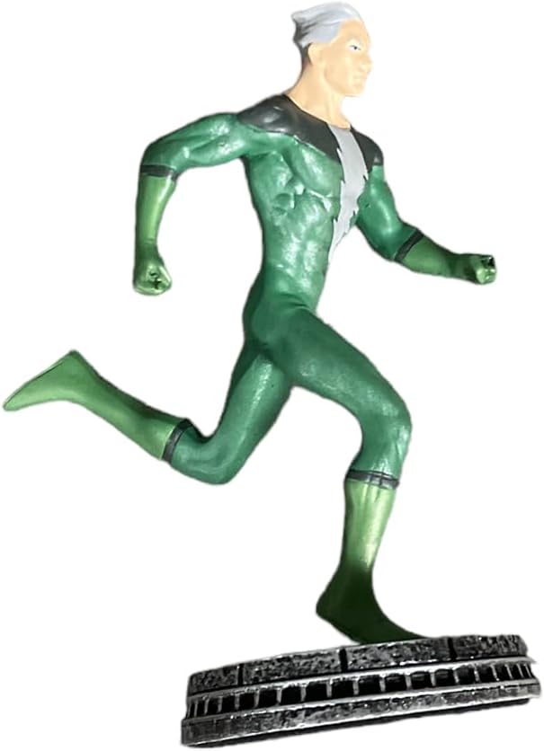 Eaglemoss Marvel Chess Collection Quicksilver – Peón de resina metálica esculpido a mano sin plomo con historia de fondo y revista Storyline Recap