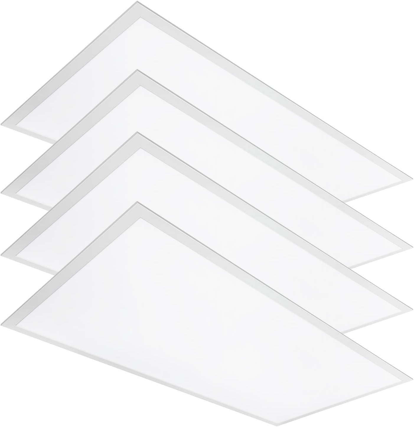 LEDONE – Luz LED de panel plano de 2 x 4 pies, luz de techo empotrada regulable de 0-10 V, potencia de 29343949 W y CCT seleccionable 3500 K4000