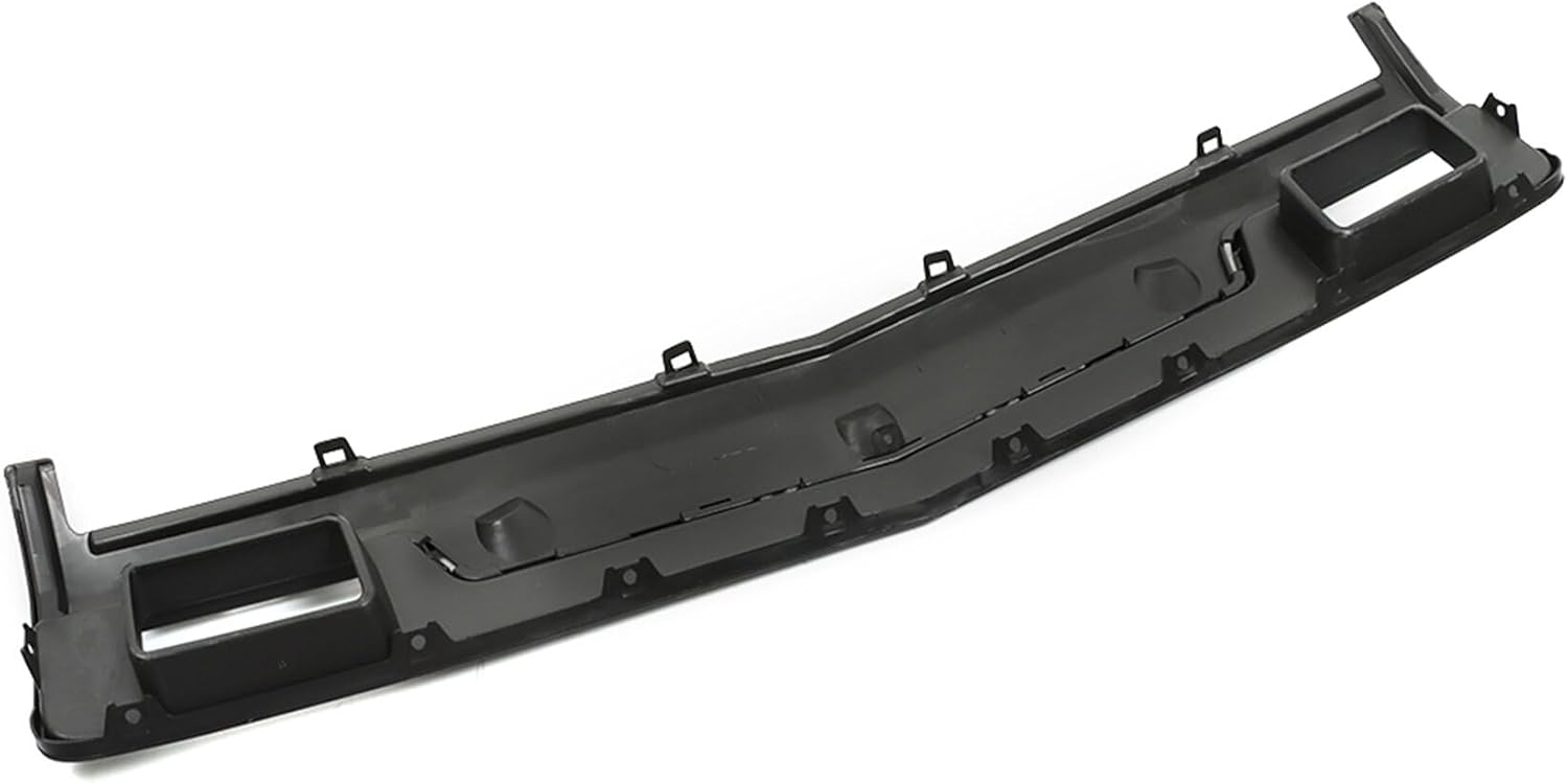 Nurniacl Panel de llenado de parachoques delantero negro con placa de decoración adjunta con ganchos de remolque de repuesto para Silverado 1500