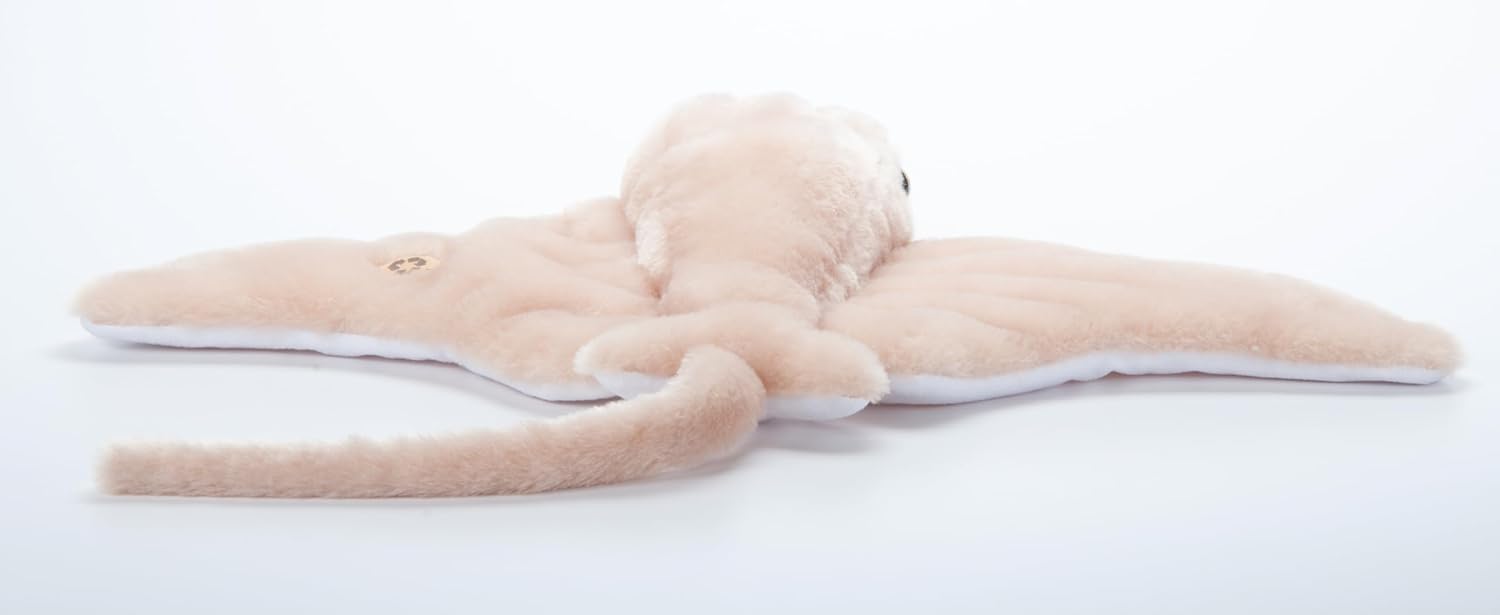 The Petting Zoo Cownose Ray – Peluche de peluche, regalos para niños, animales marinos Wild Onez, juguete de peluche de rayas de 24 pulgadas de