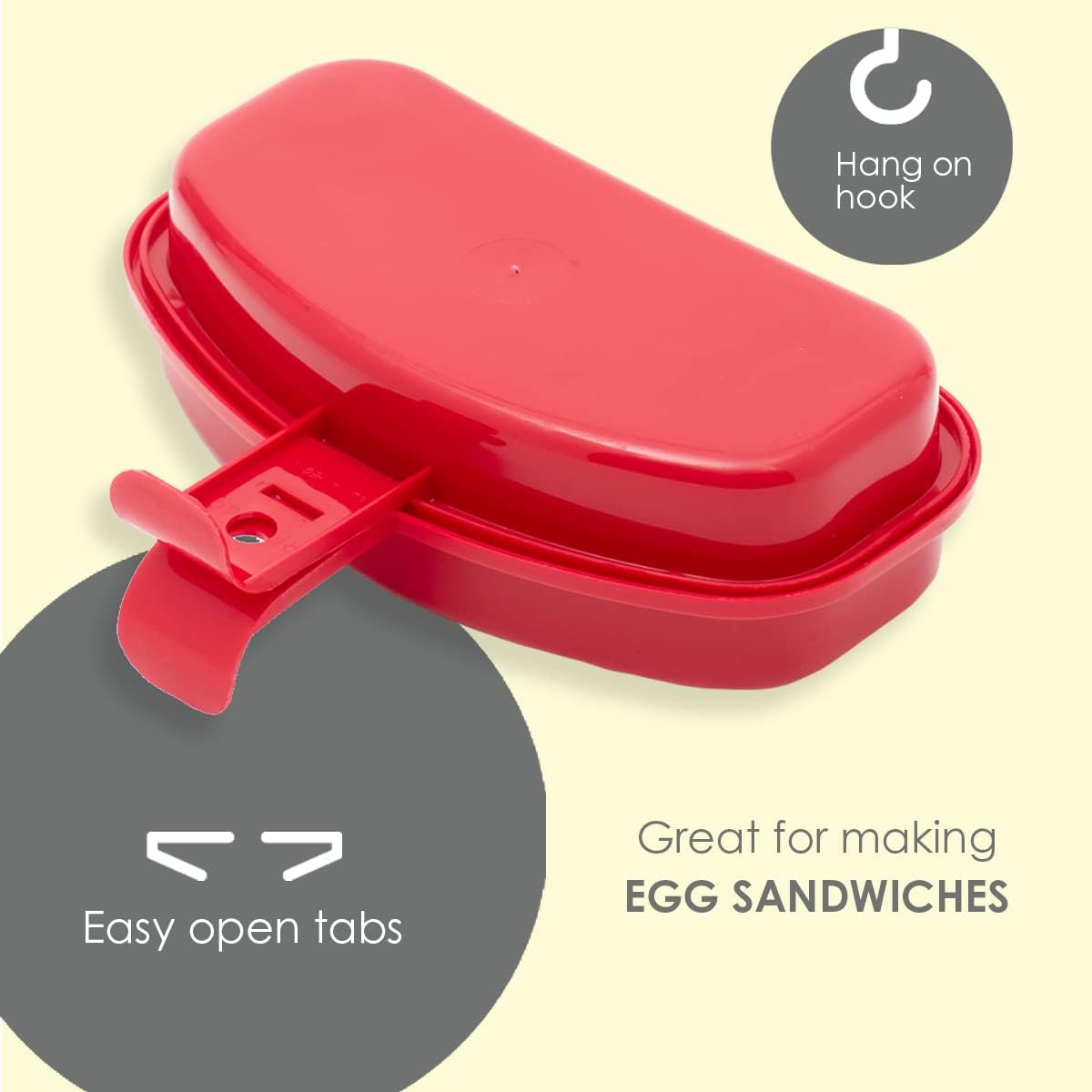 Home Basics Cocedor de huevos para microondas  2 insertos  Cocina una tortilla o huevo individual