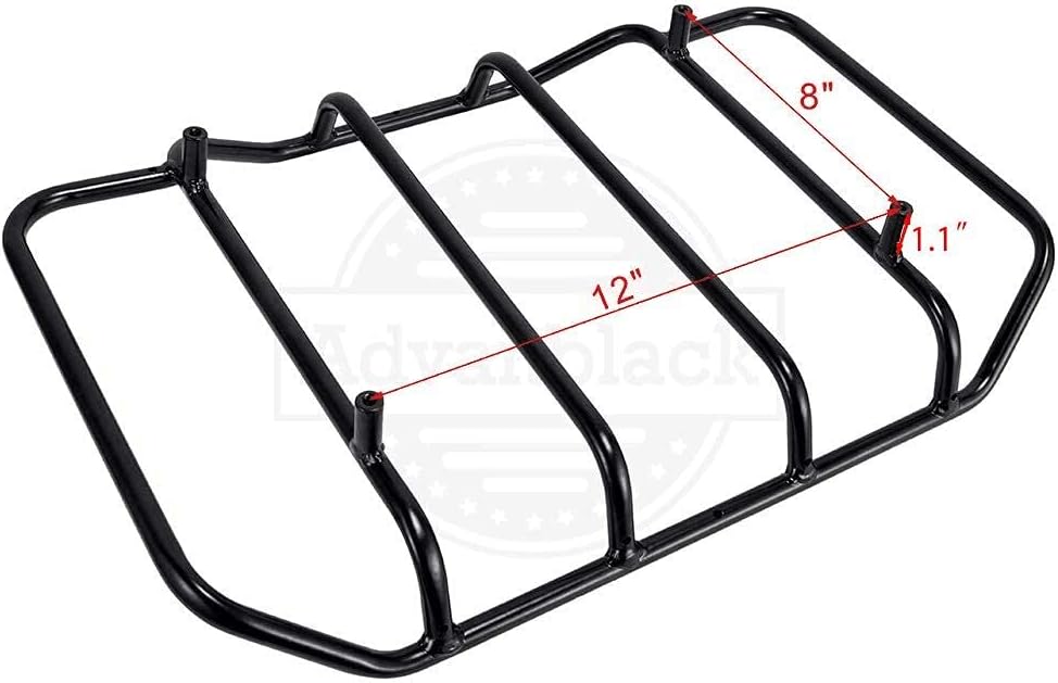 Portaequipajes negro Air Wing Tour Pack Top Rack Fit para el mercado de accesorios Hard Touring Pack Maleta Maleta