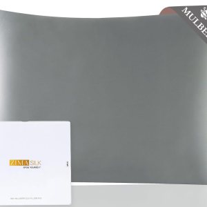 ZIMASILK Funda de almohada de seda de morera 100 % pura para cabello y piel, con cremallera oculta reforzada, más suave y duradera, seda de alta ZIMASILK Funda de almohada de seda de morera 100 % pura para cabello y piel, con cremallera oculta reforzada, más suave y duradera, seda de alta