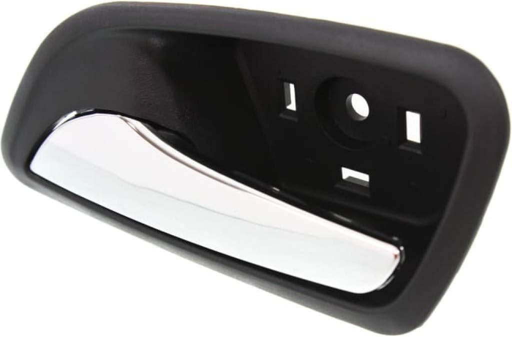 KarParts360 para Chevy Cruze Limited 2016 Manija de puerta interior delantera o trasera lado del conductor bisel negro con palanca cromada  Trim
