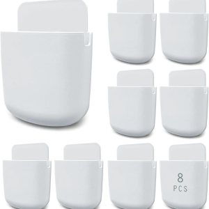 Soporte remoto para bolígrafo de montaje en pared, organizador de pared, organizador de pared autoadhesivo blanco, caja de almacenamiento para Soporte remoto para bolígrafo de montaje en pared, organizador de pared, organizador de pared autoadhesivo blanco, caja de almacenamiento para