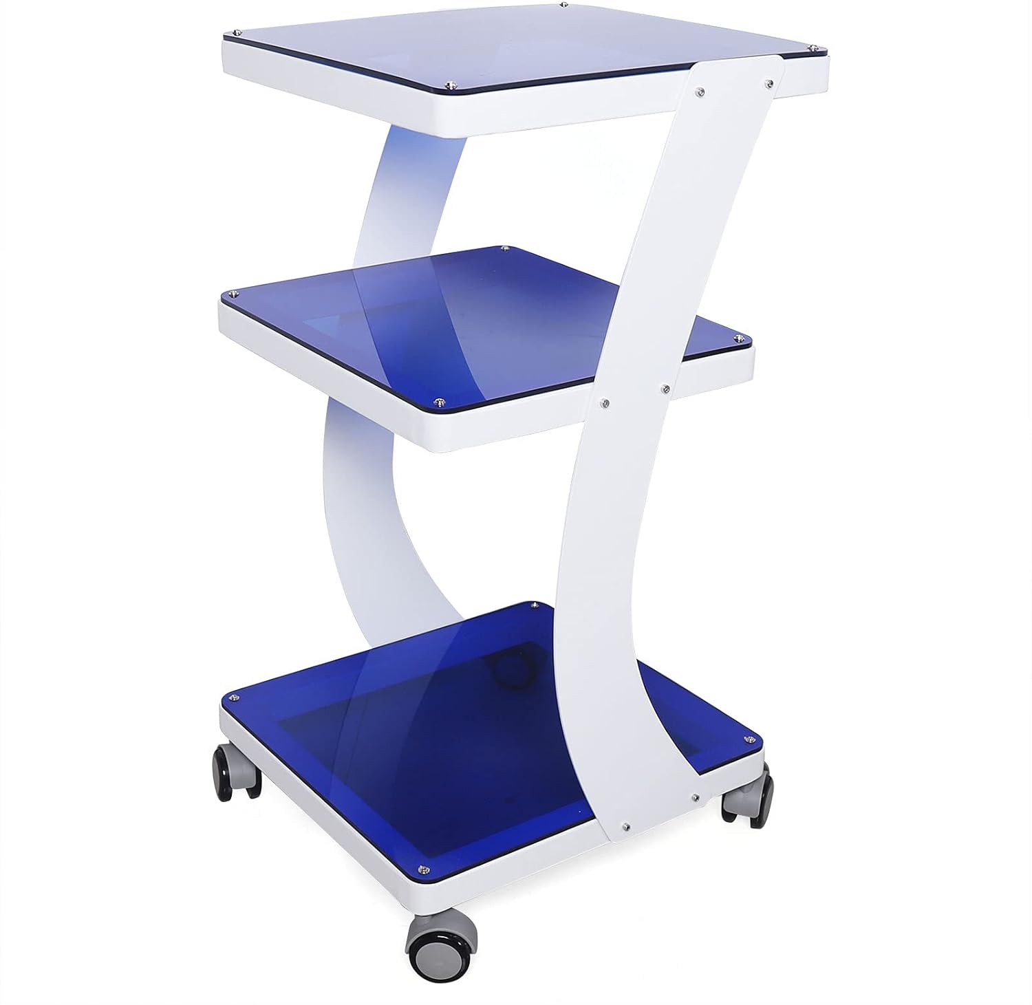 CNCEST Carrito de 3 capas para salón de spa, carrito de carrito, soporte de máquina de belleza resistente para máquina de belleza con rueda