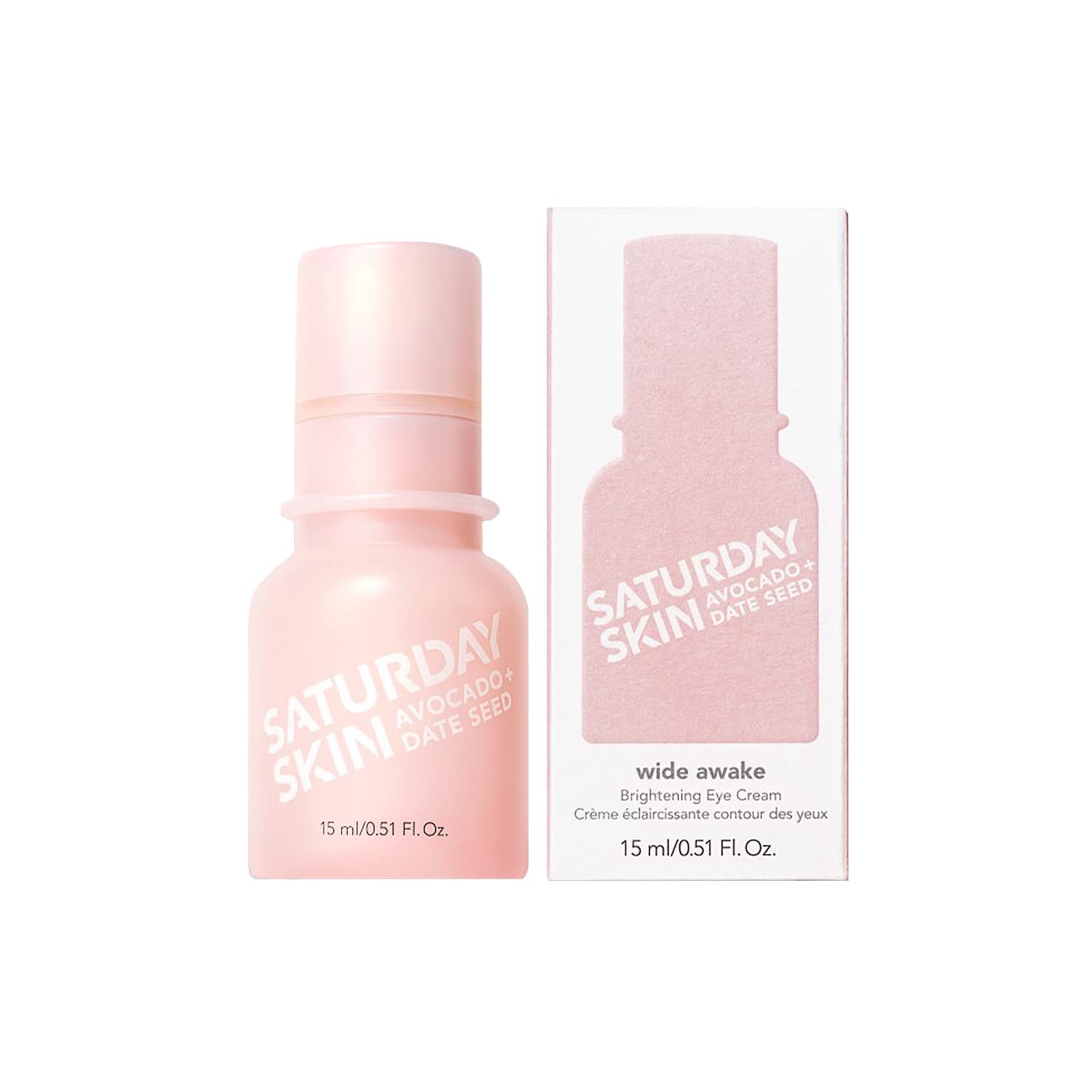 Saturday Skin Wide Awake – Crema iluminadora coreana para ojos, para arrugas, ojos hinchados, ojeras, ligera, hidratante, hidrata profundamente,