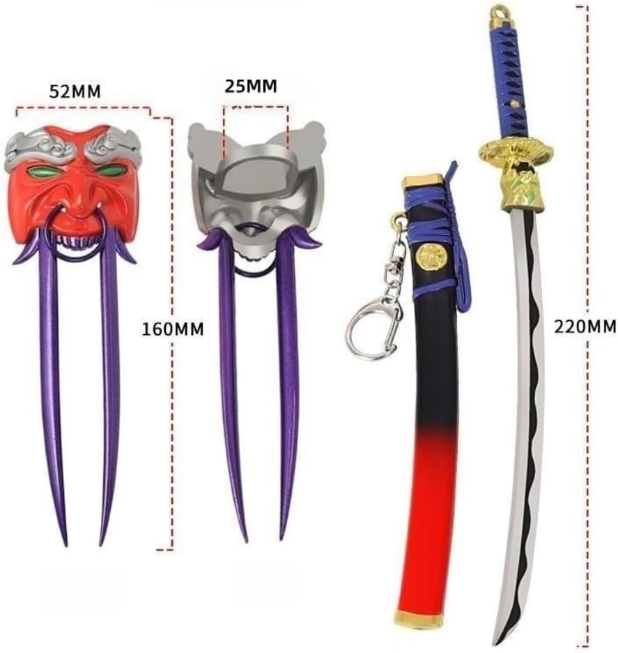Superbuybox Valorant – Juego de cuchillos para armas de artes marciales, colección de juegos, decoración de escritorio, habitación, mochila,