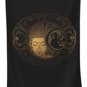 New Moon and Sun Buddha – Toalla de playa grande de algodón grueso de felpa, toallas de playa para adultos New Moon and Sun Buddha – Toalla de playa grande de algodón grueso de felpa, toallas de playa para adultos