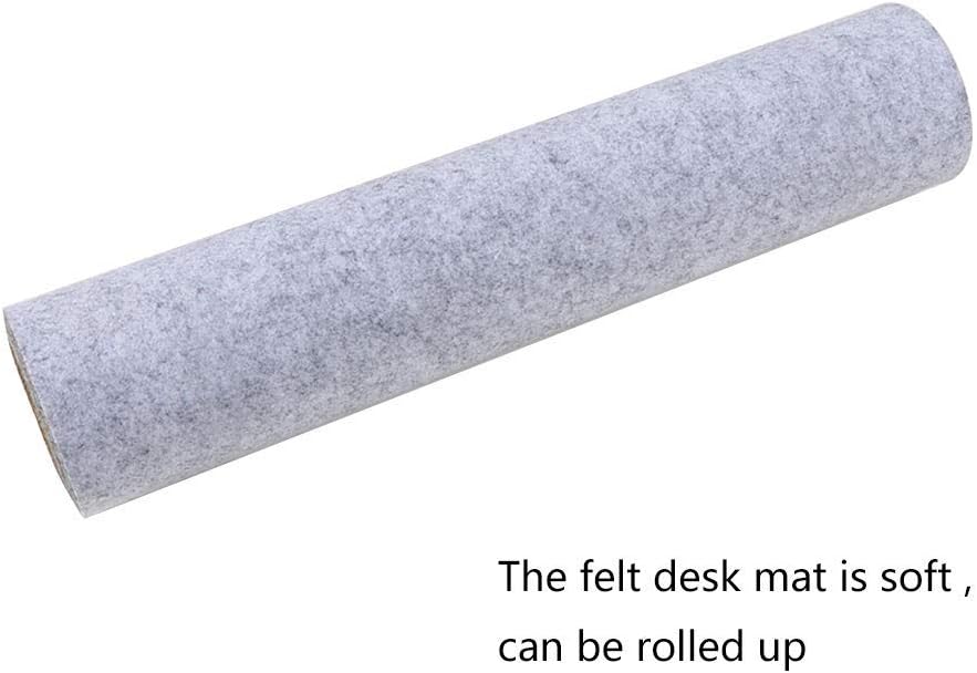 Alfombrilla de mouse extendida para juegos, base de goma antideslizante con paño de fieltro suave, alfombrilla ergonómica gruesa para teclado para