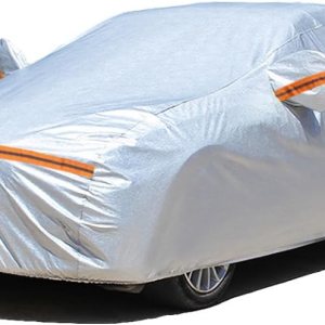 KEYOOG La funda completa de 6 capas para automóvil es impermeable para todo tipo de clima, universal en todas las estaciones, prevención de nieve, KEYOOG La funda completa de 6 capas para automóvil es impermeable para todo tipo de clima, universal en todas las estaciones, prevención de nieve,