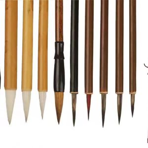 Juego de pinceles de caligrafía china, pinceles de acuarela premium con soporte de bambú enrollable, ideal para Kanji, Sumi japonés, pintura, Juego de pinceles de caligrafía china, pinceles de acuarela premium con soporte de bambú enrollable, ideal para Kanji, Sumi japonés, pintura,