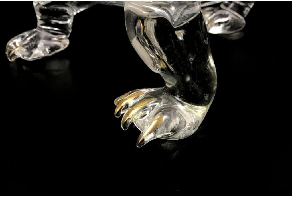 Decantador de whisky con forma de animal de león, jarra de vino transparente, jarra de tequila, decoración de mesa para el hogar