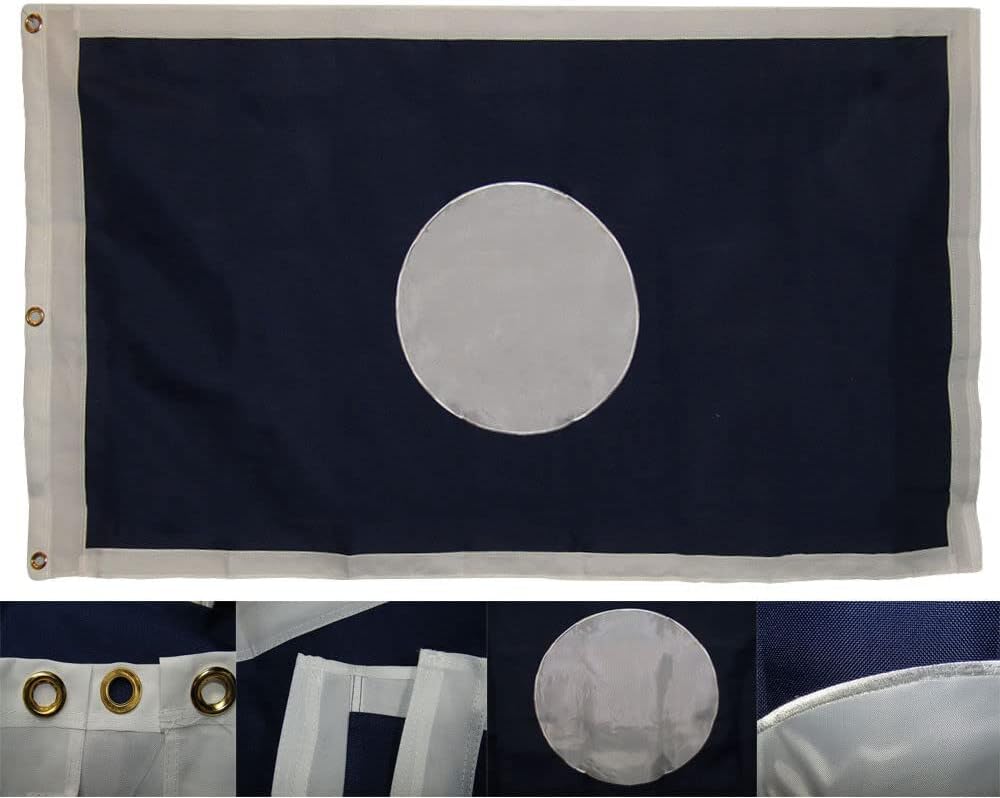 Bandera bordada de nailon Hardee Battle 600D de 2 capas de 3 x 5 pies
