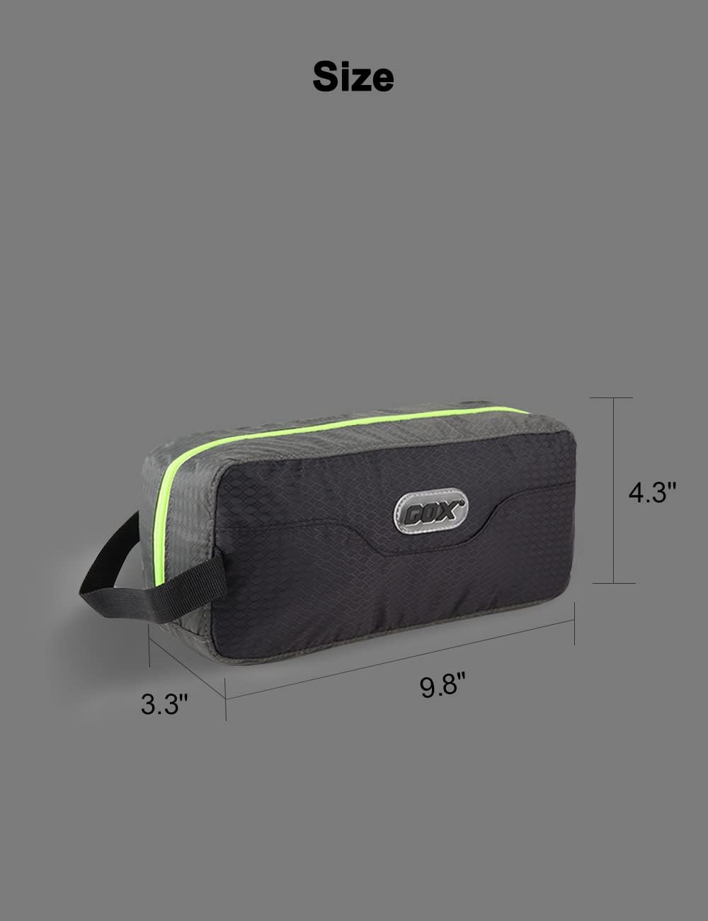 GOX Neceser de viaje Bolsa de cosméticos ultraligera Bolsa de maquillaje portátil de gran capacidad, Negro –