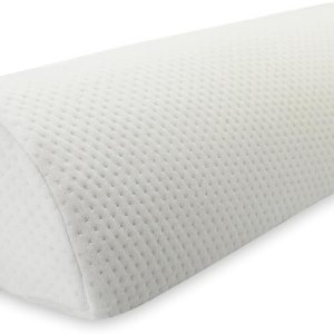 Almohada de rodilla Half Moon Bolster, almohada de espuma viscoelástica para aliviar el dolor de espalda, cuña lumbar redonda para piernas que Almohada de rodilla Half Moon Bolster, almohada de espuma viscoelástica para aliviar el dolor de espalda, cuña lumbar redonda para piernas que