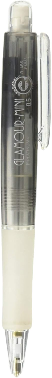 Platinum Portaminas Zero Shin Glamour Mini, 0.020 in, negro transparente (MGMQ-100-#1)