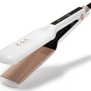 K&K Shine Therapy – Plancha de pelo de 2.25 pulgadas, plancha plana infundida con aceite de argán y queratina, alisadores profesionales de K&K Shine Therapy – Plancha de pelo de 2.25 pulgadas, plancha plana infundida con aceite de argán y queratina, alisadores profesionales de