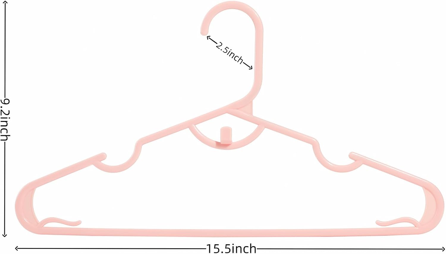 Paquete de 30 perchas de plástico rosa, apilables, ahorran espacio, perchas resistentes y duraderas para camisas, pantalones, abrigos, vestidos,