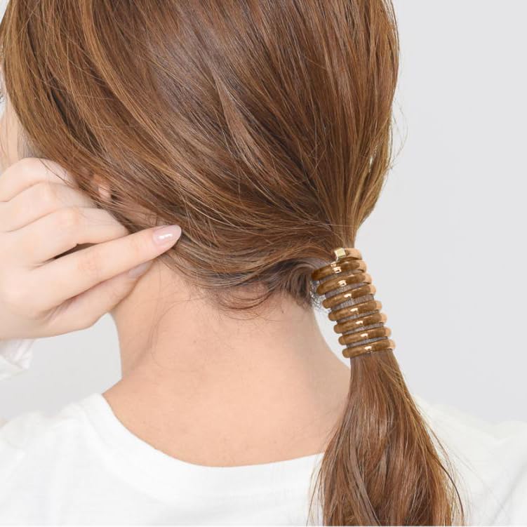 Banda de pelo en espiral trenzada, elegante cable de teléfono, bobinas para el cabello, sin arrugas, soportes para cola de caballo para mujeres y