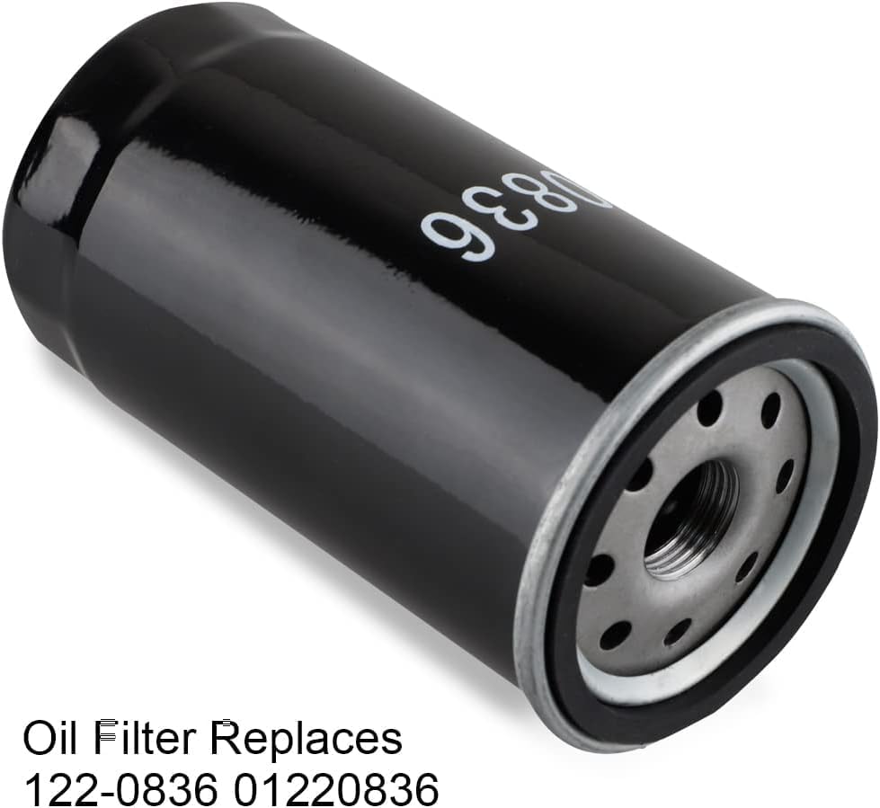HUSWELL 122-0836 Filtro de aceite 1403116 Filtro de aire para Cummins Onan RV QG 55007000 Series HGJAA HGJAB HGJAC Spin-on Reemplaza 01220836 B7238