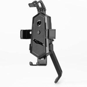 Soporte universal para manubrio de motocicleta de aleación de aluminio, espejo retrovisor universal, soporte para teléfono de bicicleta, soporte Soporte universal para manubrio de motocicleta de aleación de aluminio, espejo retrovisor universal, soporte para teléfono de bicicleta, soporte