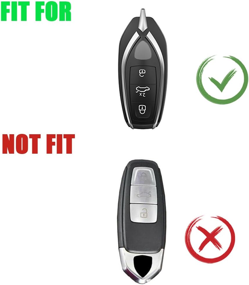Alcantara Handmade Leather Smart Car Key Fob Case Cover Shell Fit for Lamborghini URUS 2021-2022