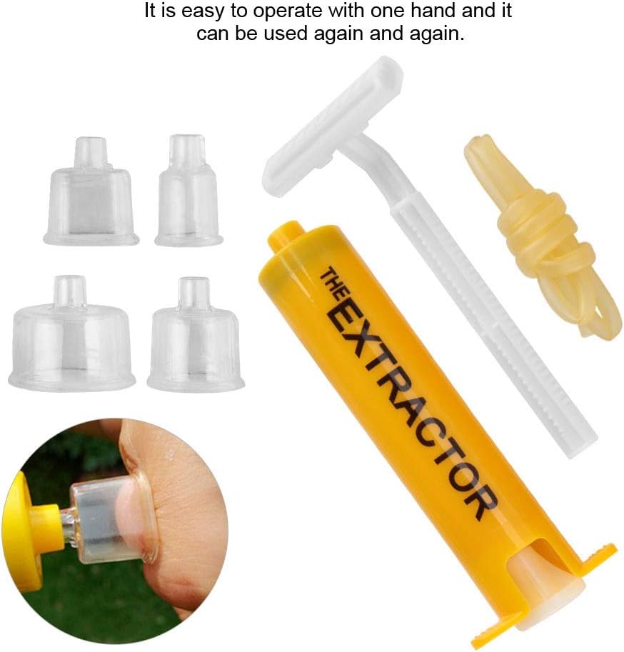 Kit de bomba de succión para extractor de veneno, bomba de picadura, primeros auxilios de seguridad de emergencia rápida, suministros de primeros