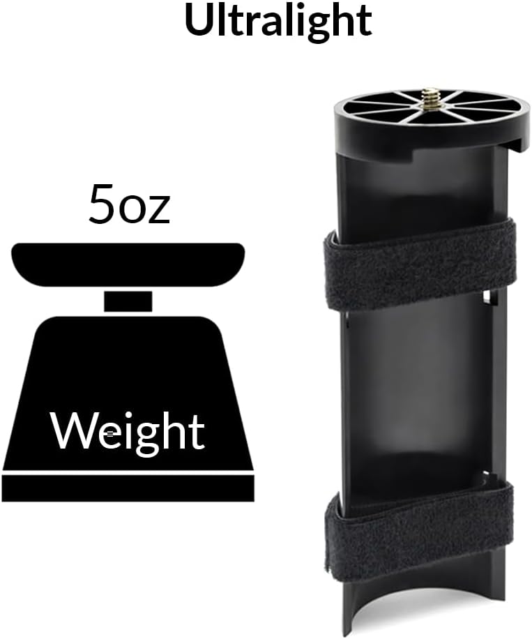 GoPod Soporte para cámara de bastón de trekking – Monopod ultraligero para bastón de senderismo y bastón para uso con DSLR, cámara, teléfono