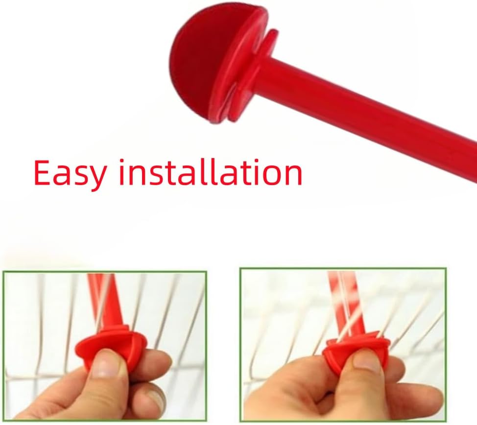 HNOYGNU 10 soportes de plástico para perchas, perchas para pájaros, pinzón canario, jaula para periquitos, soporte universal de plástico para