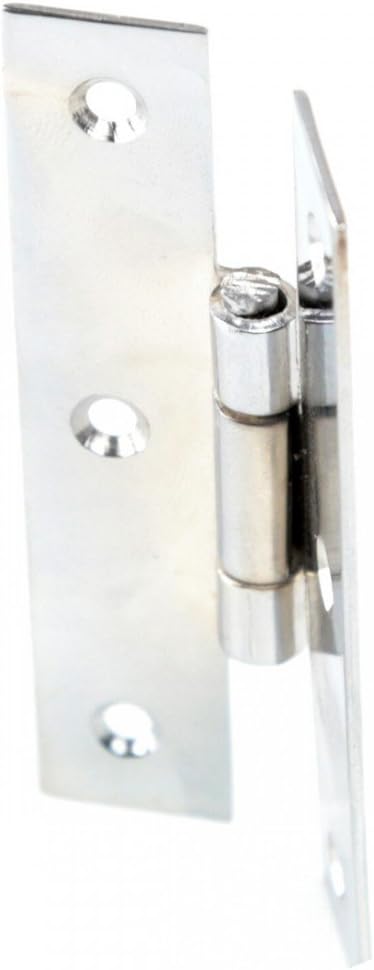Renovators Supply Manufacturing H – Bisagras de gabinete de cocina de latón fundido sólido con acabado cromado de 3.5 pulgadas, paquete de 6