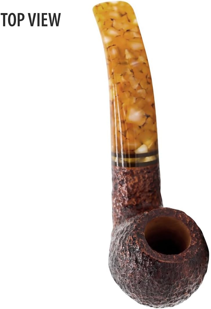 Miele Honey Pipe – Tubos de madera hechos a mano Savinelli Tobacco Pipe con acabado rústico (642)
