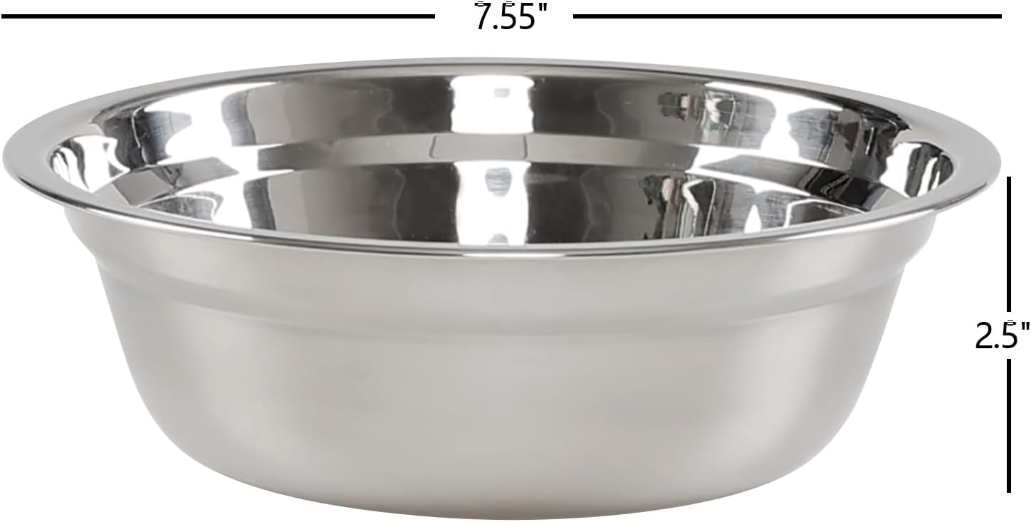 Minekkyes Paquete de 4 cuencos de acero inoxidable para mezclar, cuencos de metal