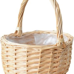 Cesta de huevos tejida de Pascua con asas, cestas redondas para servir para boda, para niña, cesta de mimbre, para fiestas, regalos de fiesta, cesta Cesta de huevos tejida de Pascua con asas, cestas redondas para servir para boda, para niña, cesta de mimbre, para fiestas, regalos de fiesta, cesta