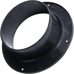 Conector de conducto de 6 pulgadas, conector de entrada de brida, conector de conducto ABS, brida de tubo recto de plástico para sistema de Conector de conducto de 6 pulgadas, conector de entrada de brida, conector de conducto ABS, brida de tubo recto de plástico para sistema de