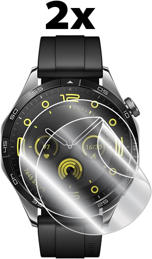 IPG Protector de pantalla de hidrogel para HUAWEI Watch GT 4 de 1.811 in (2 unidades) Invisible HD Clear Film Anti Scratch Guardia