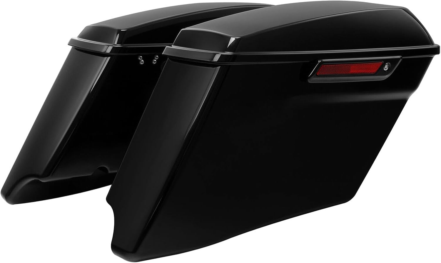 TCMT Alforjas estiradas de 4 pulgadas y guardabarros trasero LED para Harley Road King Road Glide Street Glide Electra Glide Ultra Limited 14-23