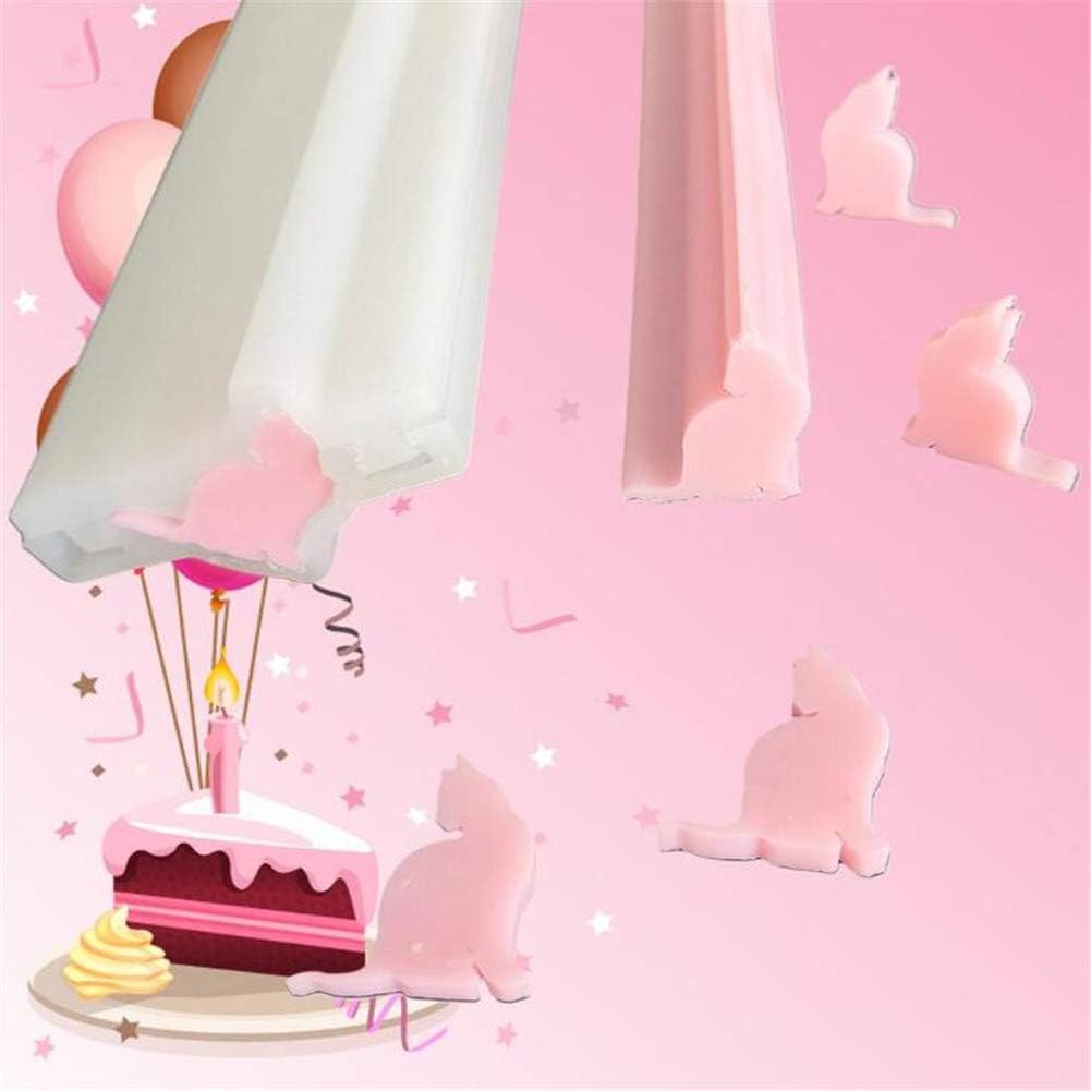 Various Shapes Silicone Soap Mold,Handmade Soap Mould, Long Tube Column Mould,Foundant Mousse Cake Dessert Baking Molds,Soap Candle Making