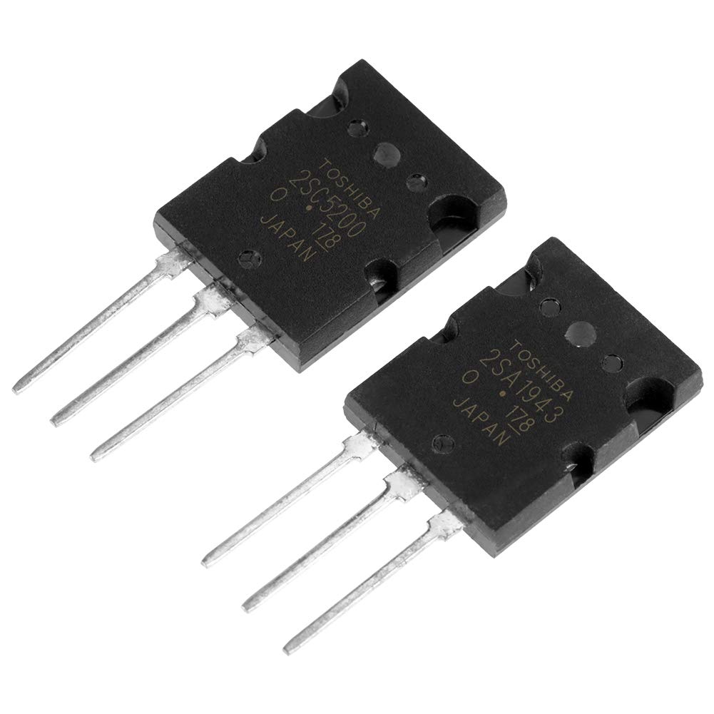 Kit de transistor 2SA1943 2SC5200, 5 × 2SA1943 y 5 × 2SC5200 transistor de potencia NPN amplificador de potencia electrónico amplificador de