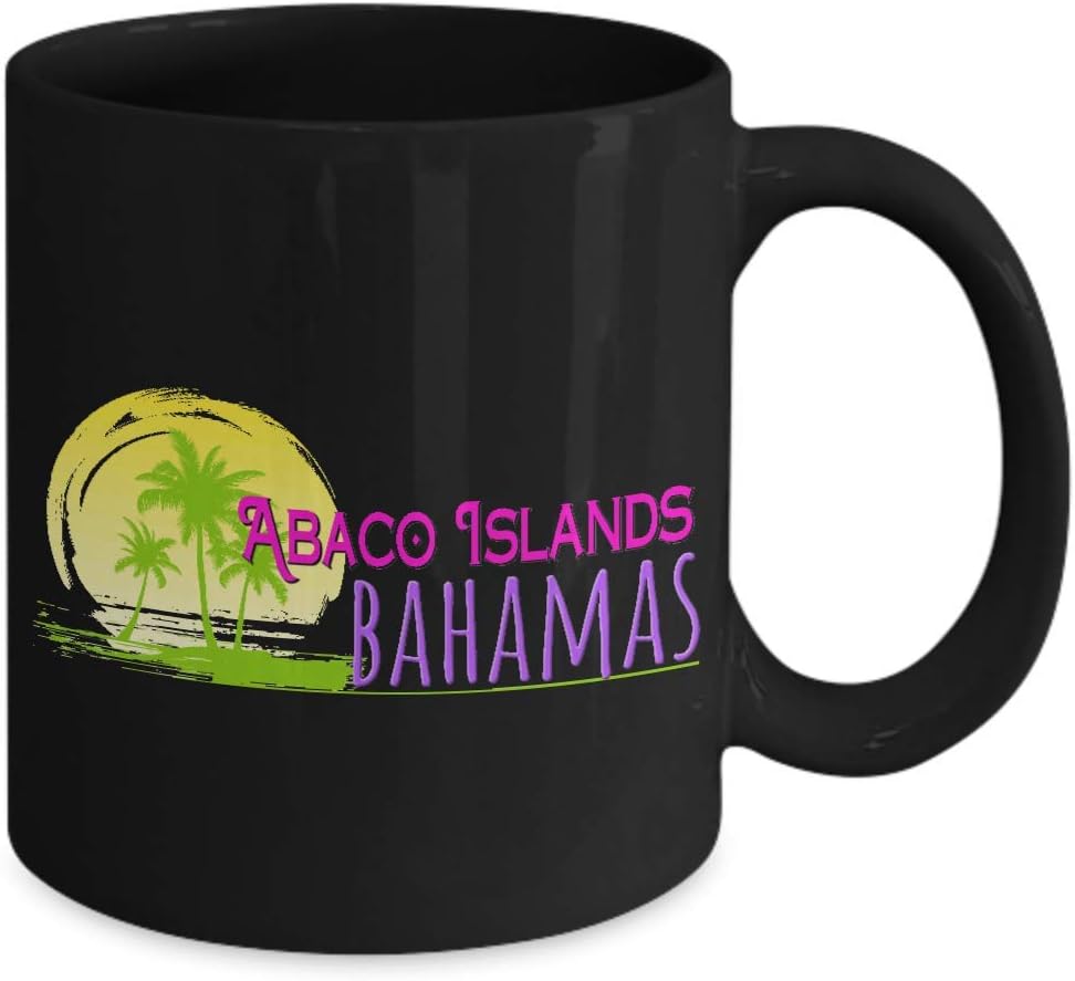 Abaco Islands Bahamas – Taza de café de cerámica, 11onza
