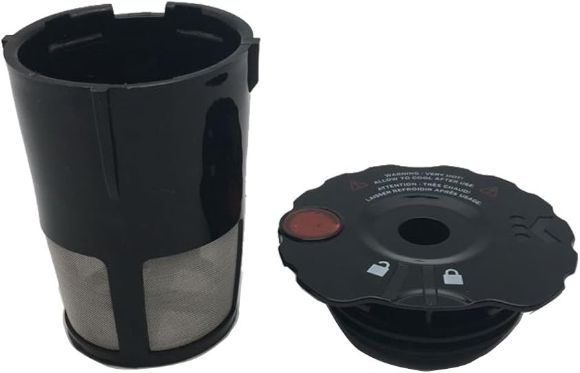 2 filtros de café reutilizables negros para Keurig 119367 2.0 My K-Cup Modelo actualizado serie K200K300K400K500, funciona con todas las series