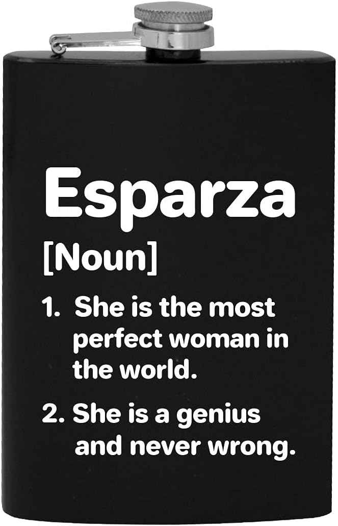 Esparza Definition The Most Perfect Woman – 8oz Hip Drinking Alcohol Flask