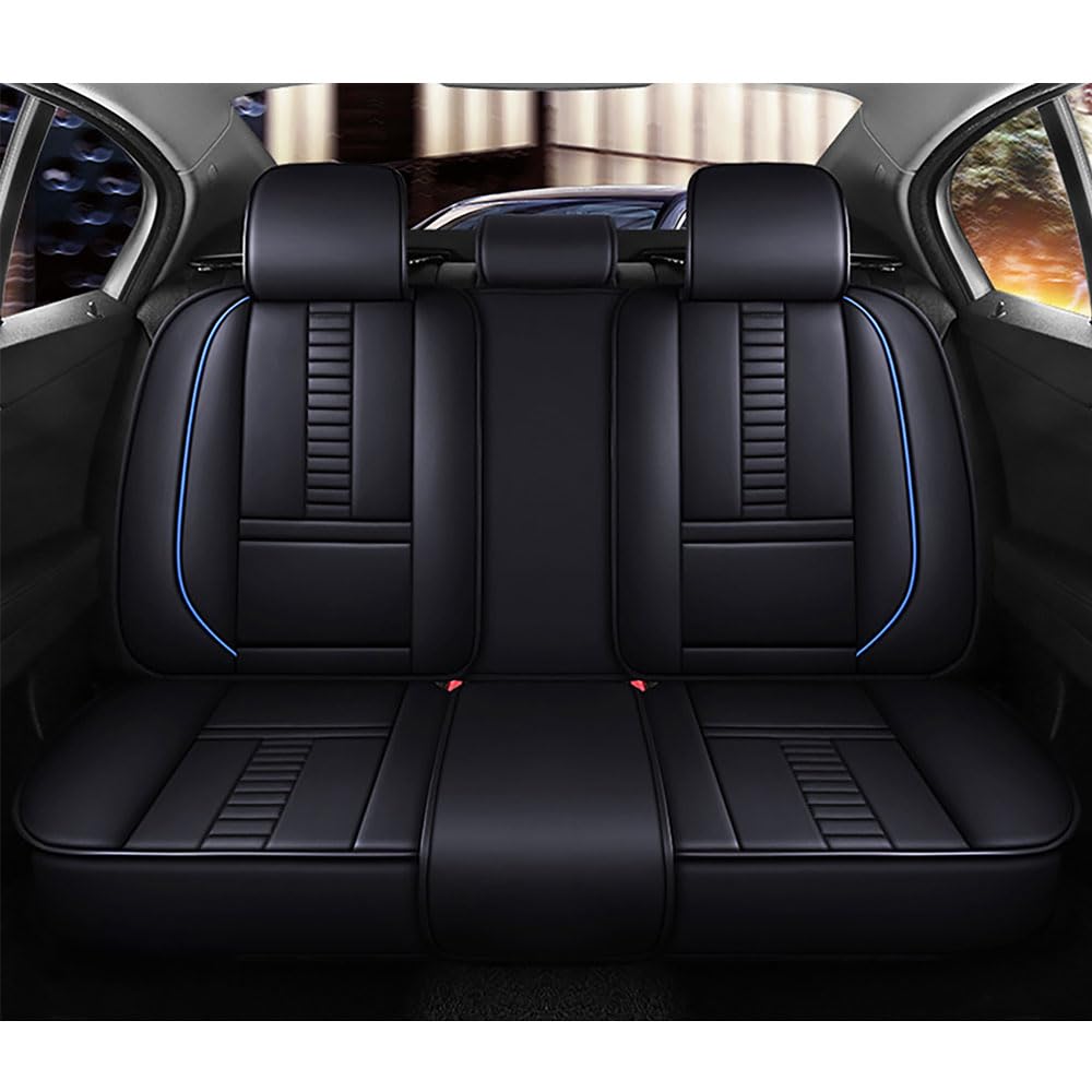Juego completo de 5 fundas de asiento de automóvil para Chevrolet Chevy Silverado 1500 2016, protectores de asiento delantero y trasero, de piel