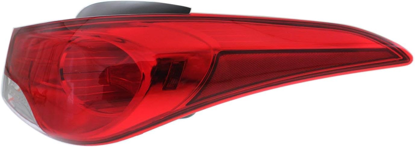 Evan Fischer Lado del conductor y del pasajero, luz trasera exterior compatible con Hyundai Elantra 2011-2013 – HY2805119, HY2804119