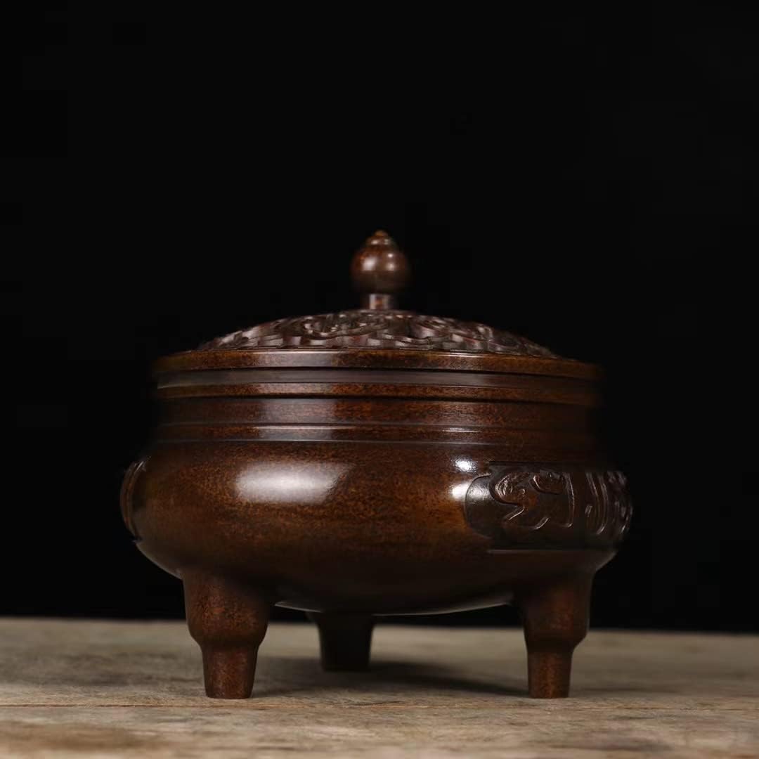 Quemador de incienso de cobre puro, regalo zen, meditación, decora el hogar, placa de interior, quemador de incienso, sándalo, decoración