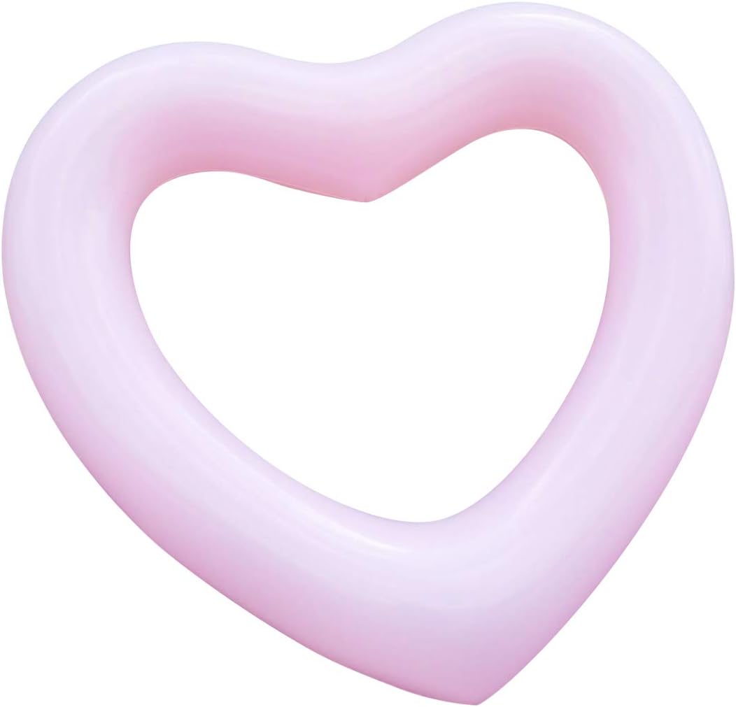 ZHUYNXIR Tubo flotante de piscina con forma de corazón, diversión en el agua, juguetes de fiesta en la playa para niños, accesorios de diseño de