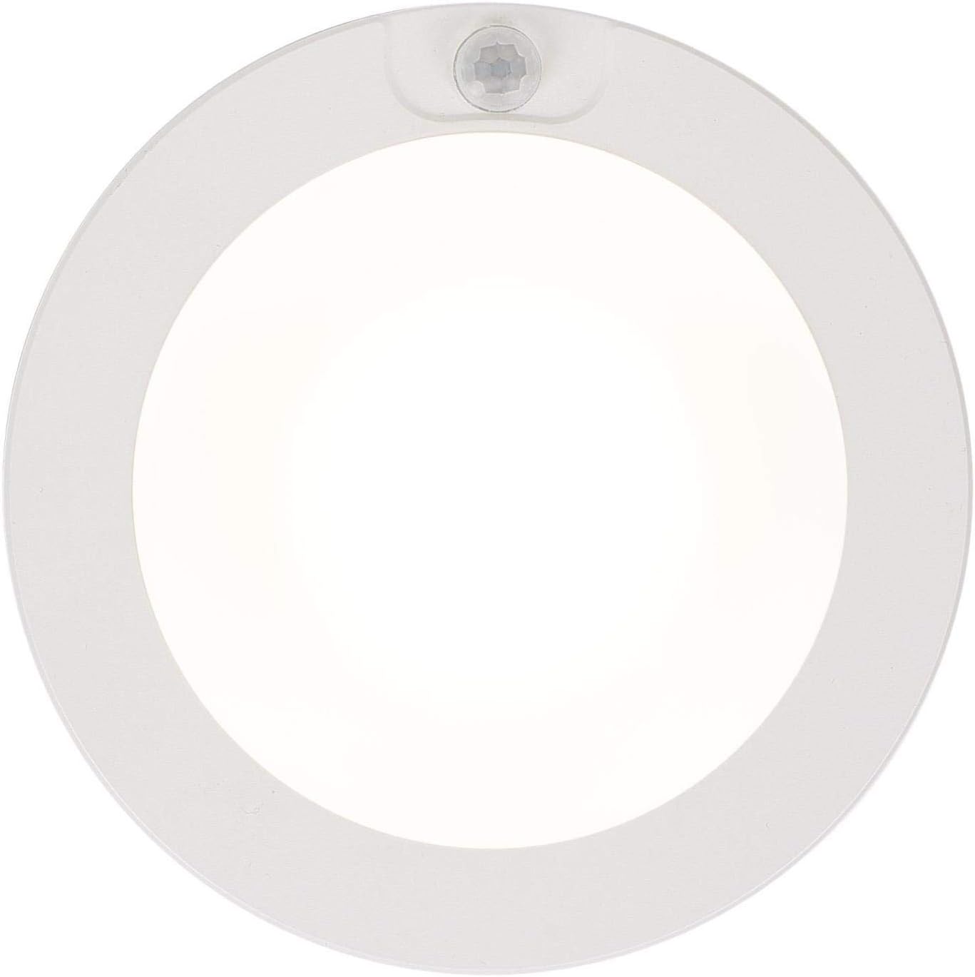 Westinghouse Lighting 6111800 Energy Star – Lámpara de techo LED de 6 pulgadas y 7 vatios con sensor de movimiento, 4000 K, acabado blanco, pantalla