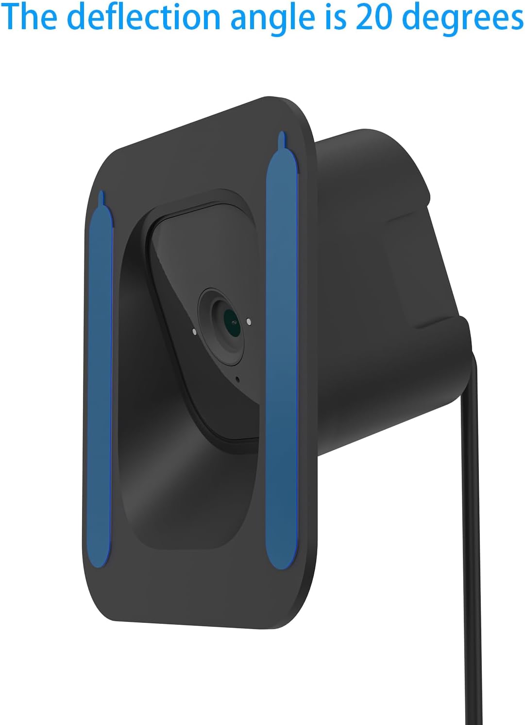 HOLACA Soporte de ventana para Blink MiniBlink Mini2, inclinación de 20 grados (arribaabajoizquierdaderecha) Soporte de montaje flexible adhesivo