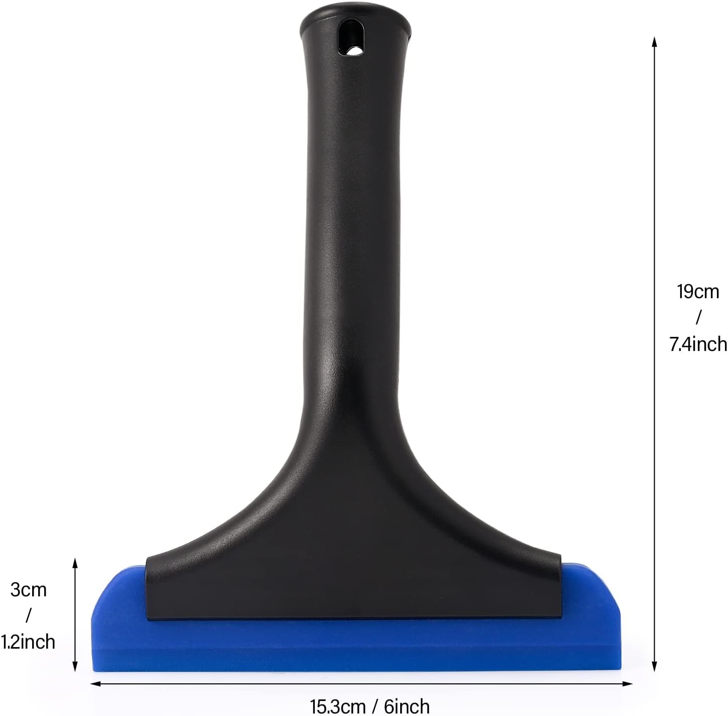Gomake Pequeña escobilla de goma de silicona para ventana, escobilla de agua automática para parabrisas de automóvil, ventana, espejo, puerta de