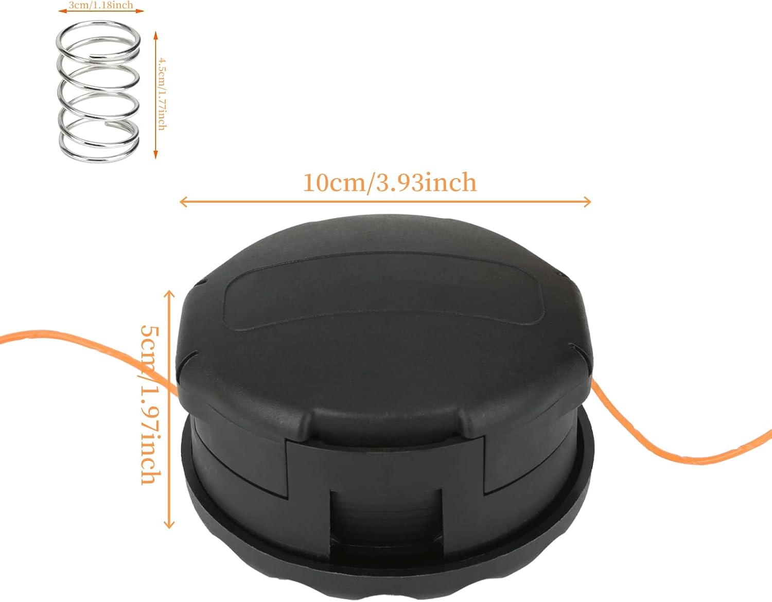 Cabezal recortador compatible con Echo 400 SRM-225 SRM-230 SRM-210 GT-230 GT-225L GT-225SF Pas210 Pas211 Pas225 Weed Eater con línea de 0.095